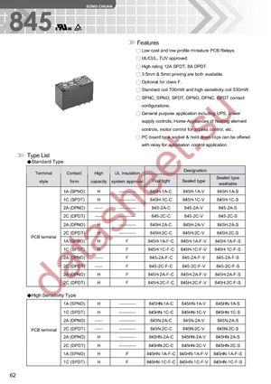 845HN-2C-S-24VDC datasheet  